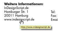 Hyperlinks im InDesign Dokument per Skript erstellen